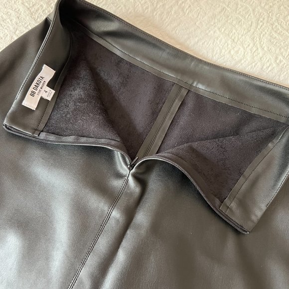 PRICE DROP!!!  BB Dakota Basel Faux Leather Miniskirt Black SIZE 4 - Picture 8 of 10